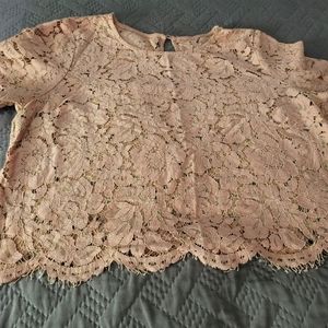 Lace Floral Crop Top Medium.